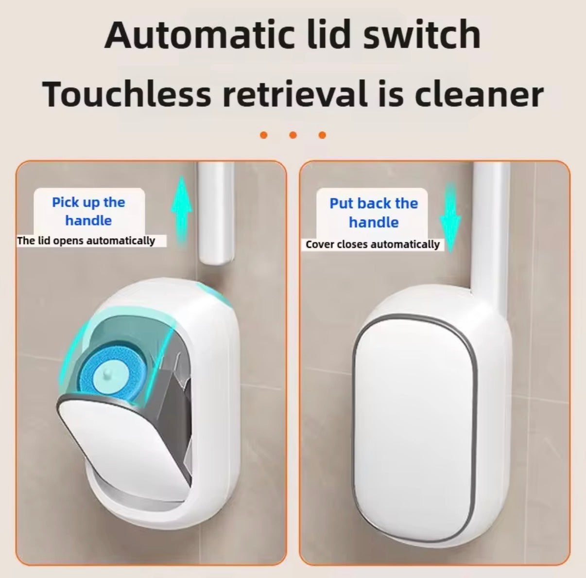 Disposable toilet brush +12 cotton