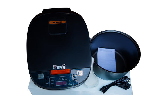 FEMS Electric Rice Cooker – 2L Non-Stick Pot, Multi-Functional Automatic Rice Maker with Measuring Cup & Spoon